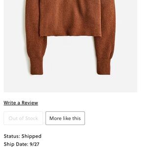 J. Crew Ribbed Turtleneck Sweater in Stretch Yarn